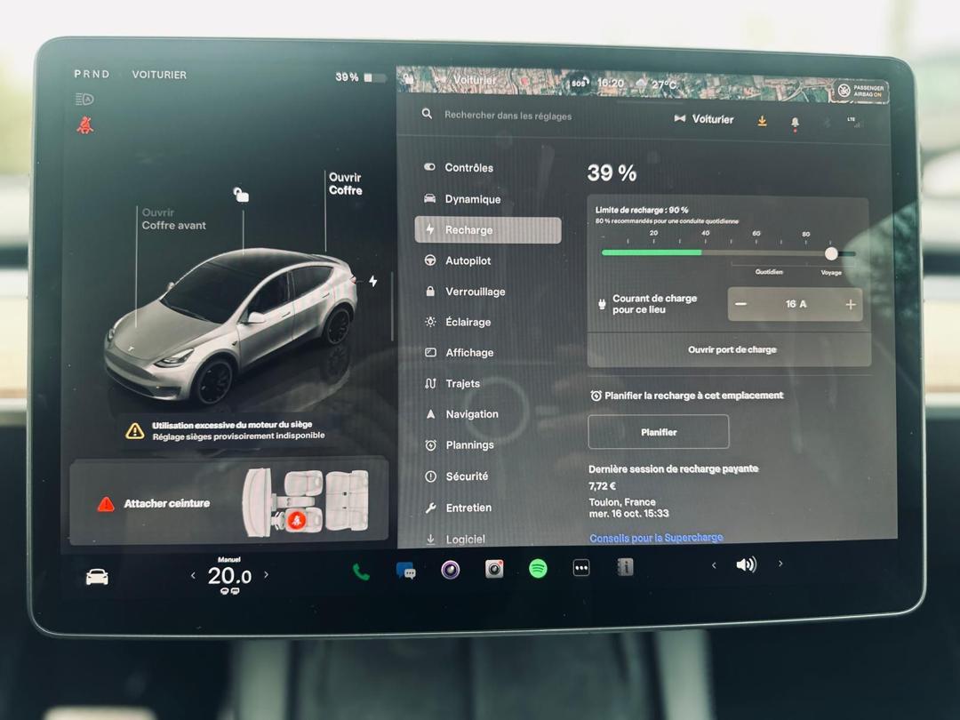 
								TESLA MOOEL Y 480 PERFORMANCE AWO 75 KWH full									